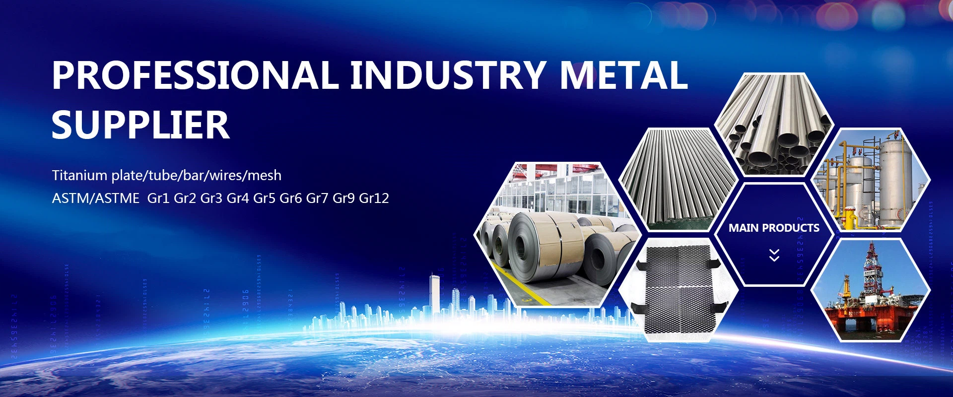 Titanium plate tube bar wires mesh
